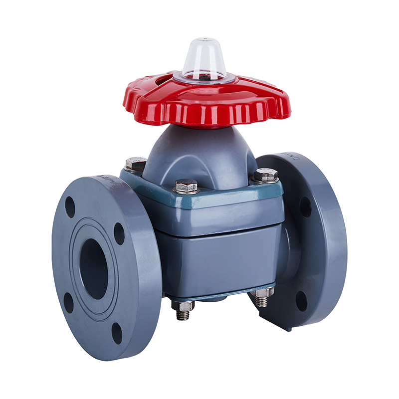 PVC-C G41F-10V 法蘭式隔膜閥DN20、DN32-150  20A、32A-150A日標