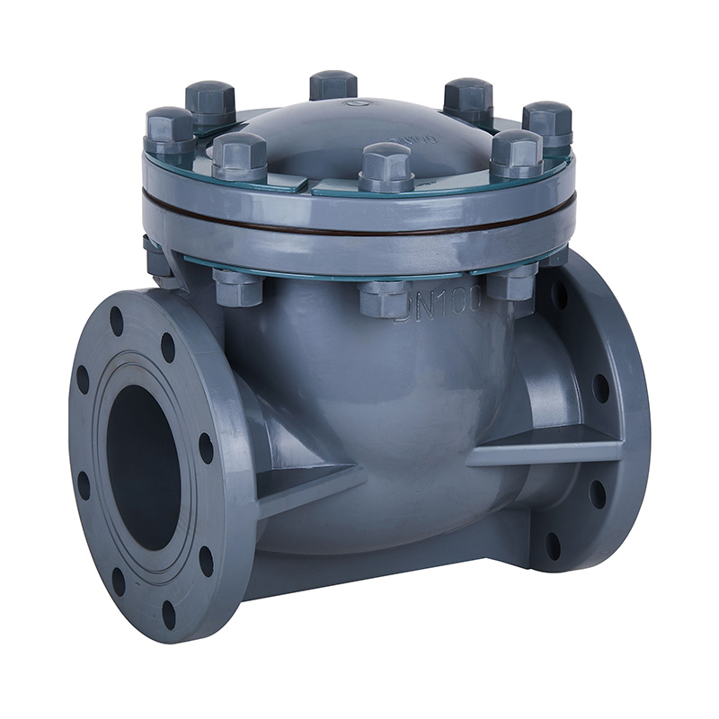 PVC-C H44F-10V 旋啟式止回閥 DN15-300國標