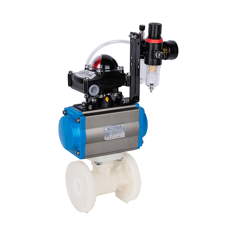 PVDF Q641F-10F 氣動法蘭球閥 DN20-300 20A-300A日標