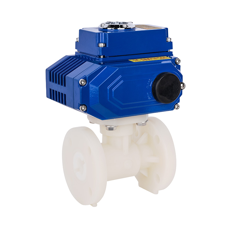 PVDF D941F-10F 電動法蘭球閥 DN15-300 1/2