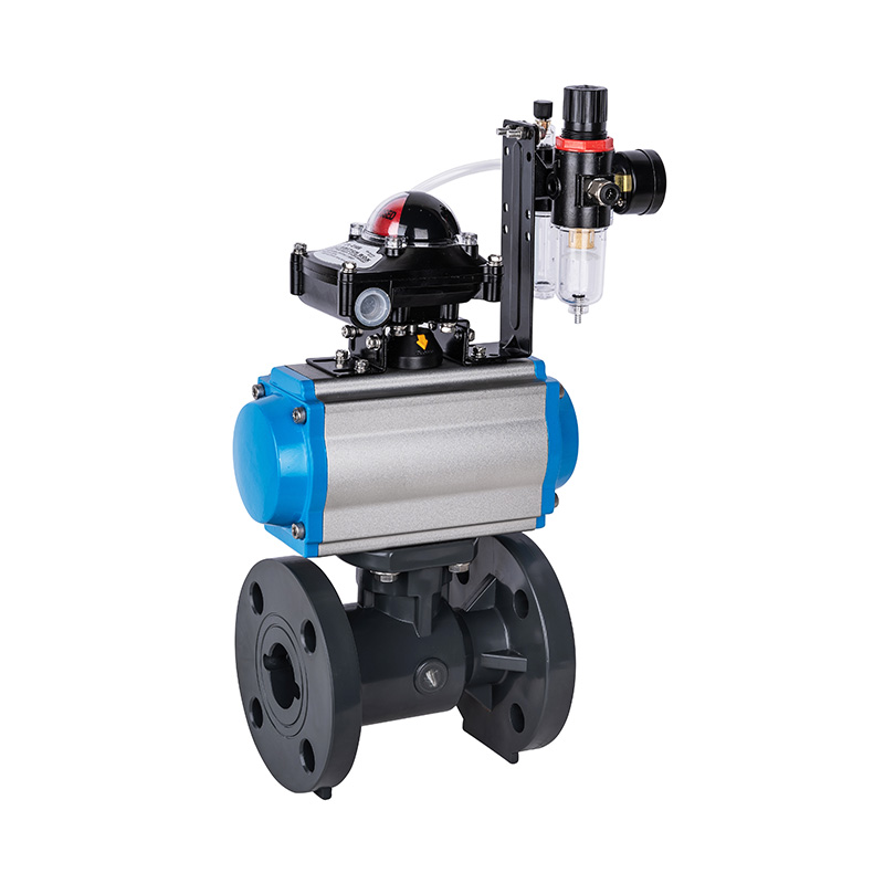 PVC-U Q641F-10U 氣動(dòng)法蘭球閥 DN15-300 1/2