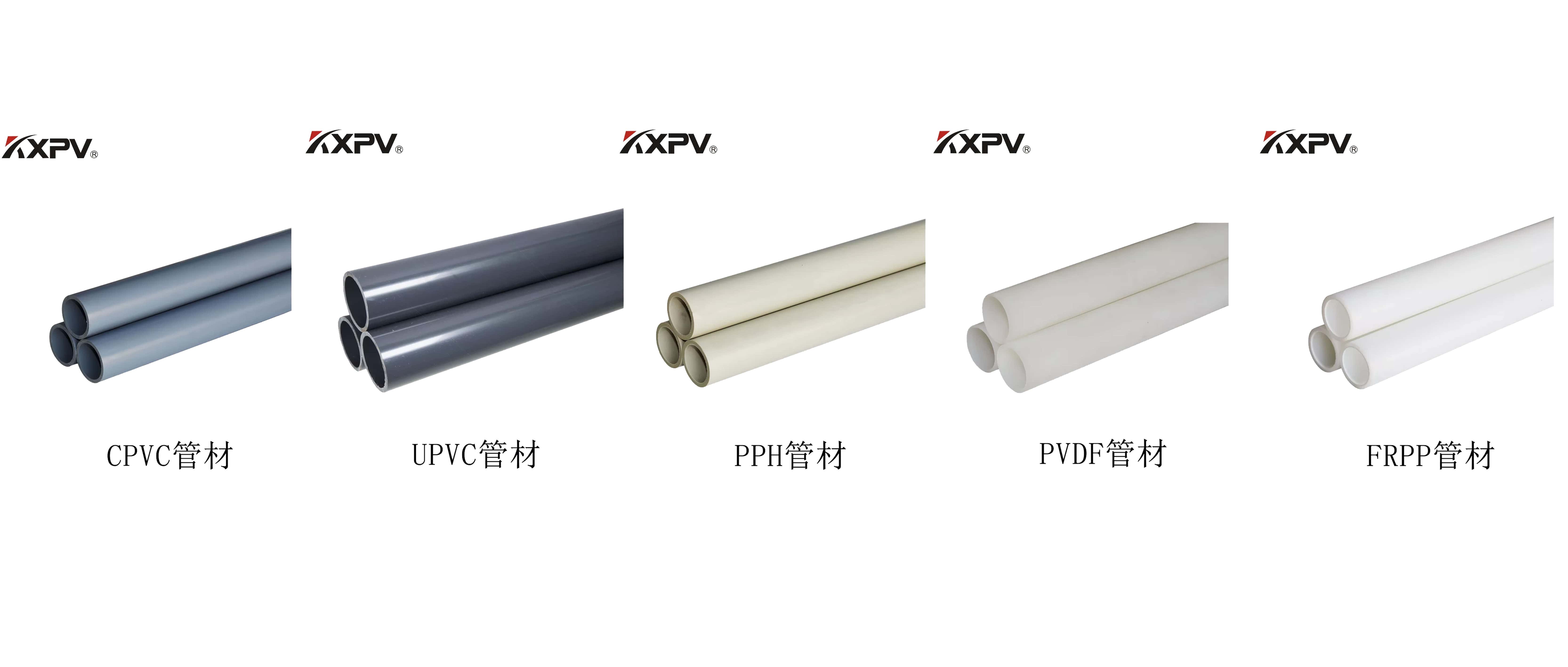 PVC、PVC-C、PVC-U、PP、FRP的區別及特點
